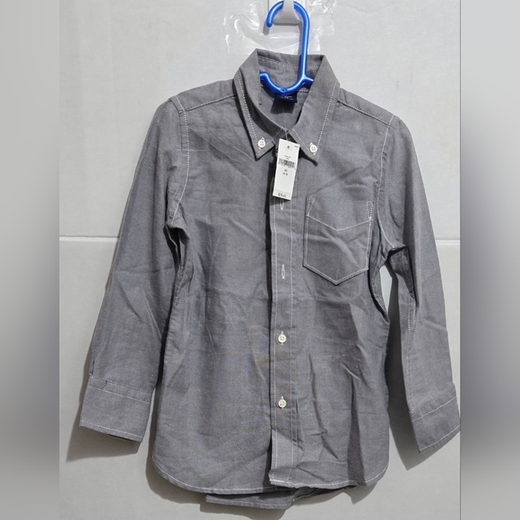 boys Gap Kids  Grey Button Down Size (4-5) - Picture 1 of 3